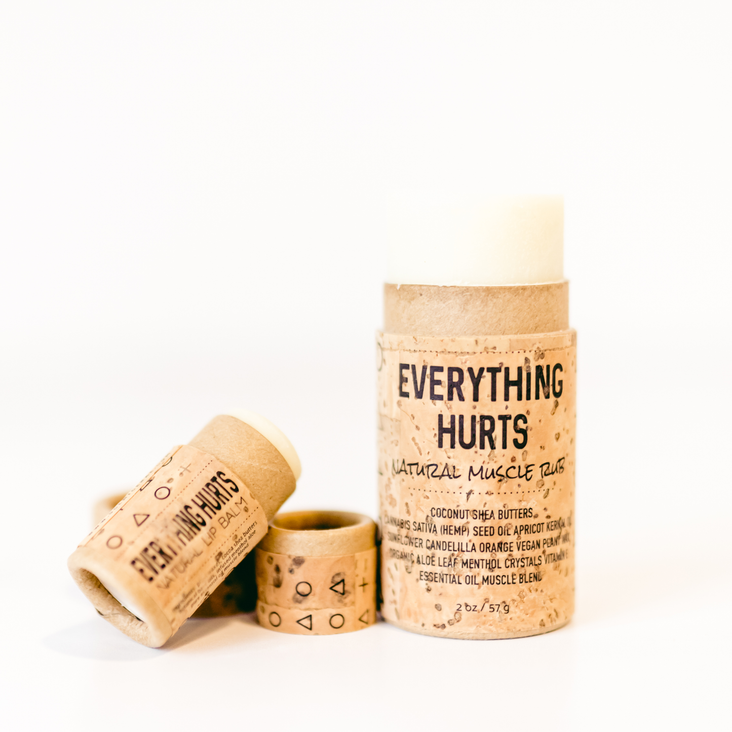 Everything Hurts - Natural Muscle Balm Bio-Cork Push Up