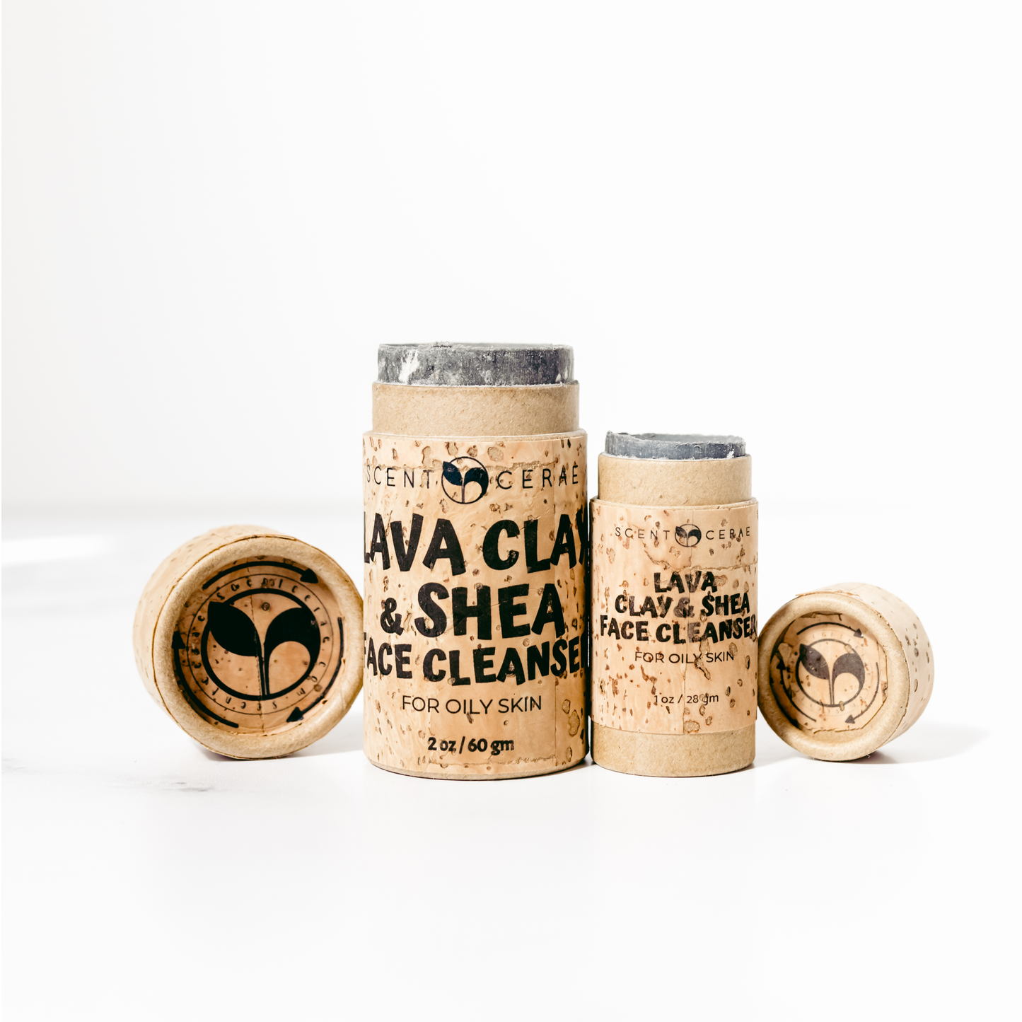 Clay & Shea Face Cleanser Stick – Zero Waste Push-Up ECO Set