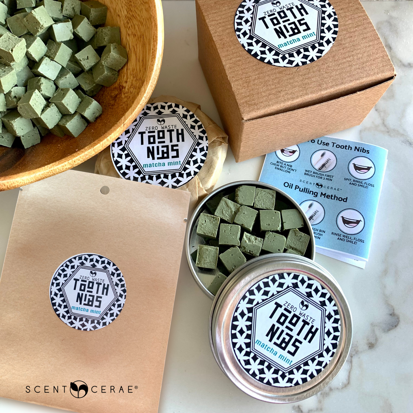 Natural & Organic Tooth Nibs – Zero Waste Packaging | Multiple Flavors