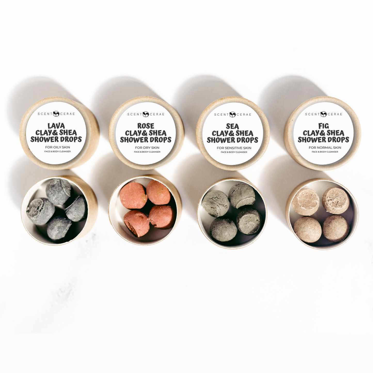 Clay & Shea Shower Drops – Zero Waste Face & Body Cleanser