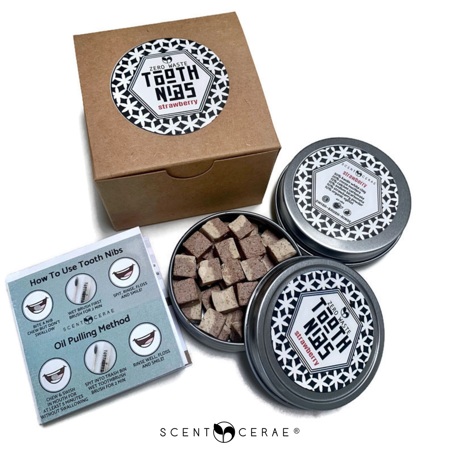 Natural & Organic Tooth Nibs – Zero Waste Packaging | Multiple Flavors