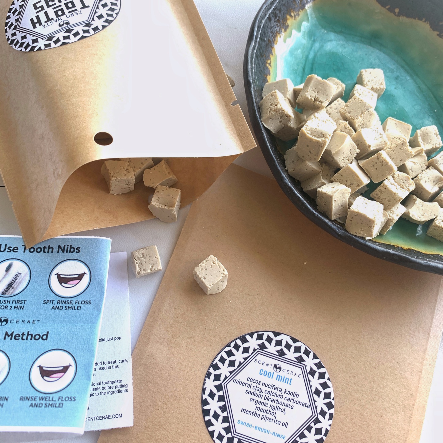 Natural & Organic Tooth Nibs – Zero Waste Packaging | Multiple Flavors