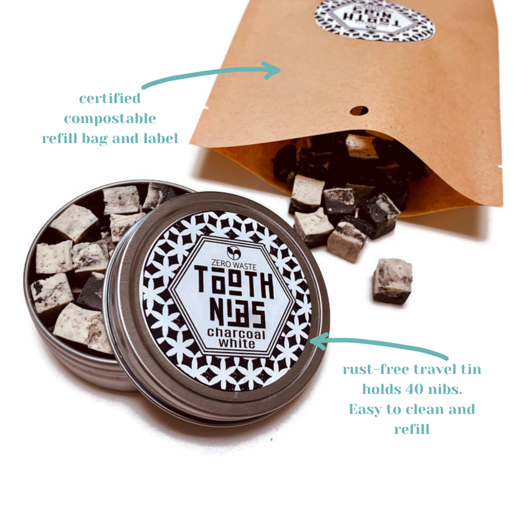 Natural & Organic Tooth Nibs – Zero Waste Packaging | Multiple Flavors