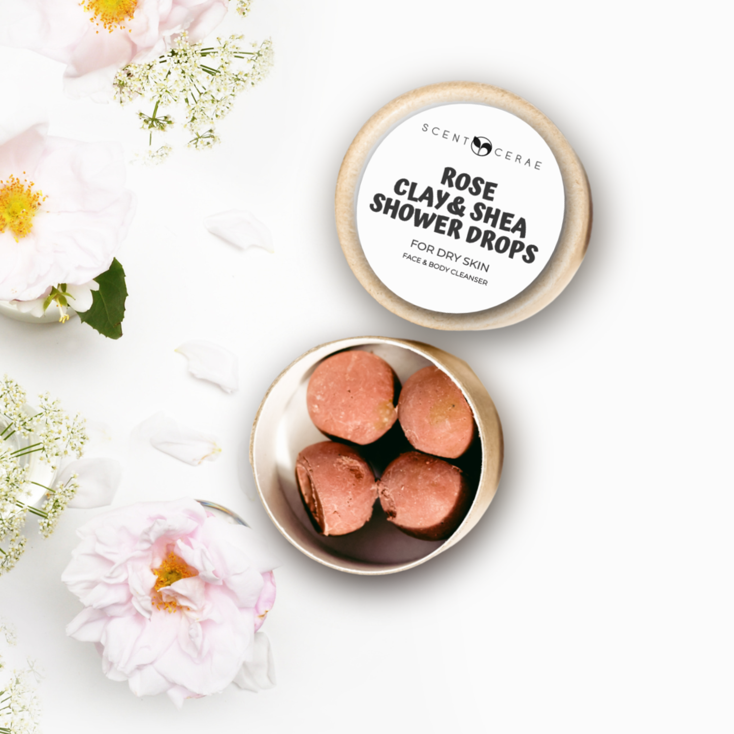 Clay & Shea Shower Drops – Zero Waste Face & Body Cleanser