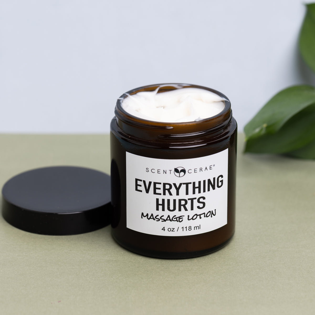 Everything Hurts: Natural Muscle Massage Lotion