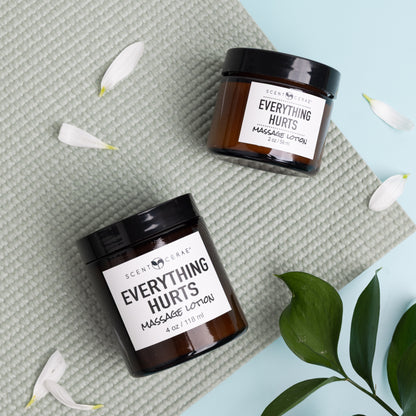 Everything Hurts: Natural Muscle Massage Lotion