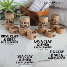 Load image into Gallery viewer, Clay &amp; Shea Face Cleanser No Mess Push-Up Stick ECO Set