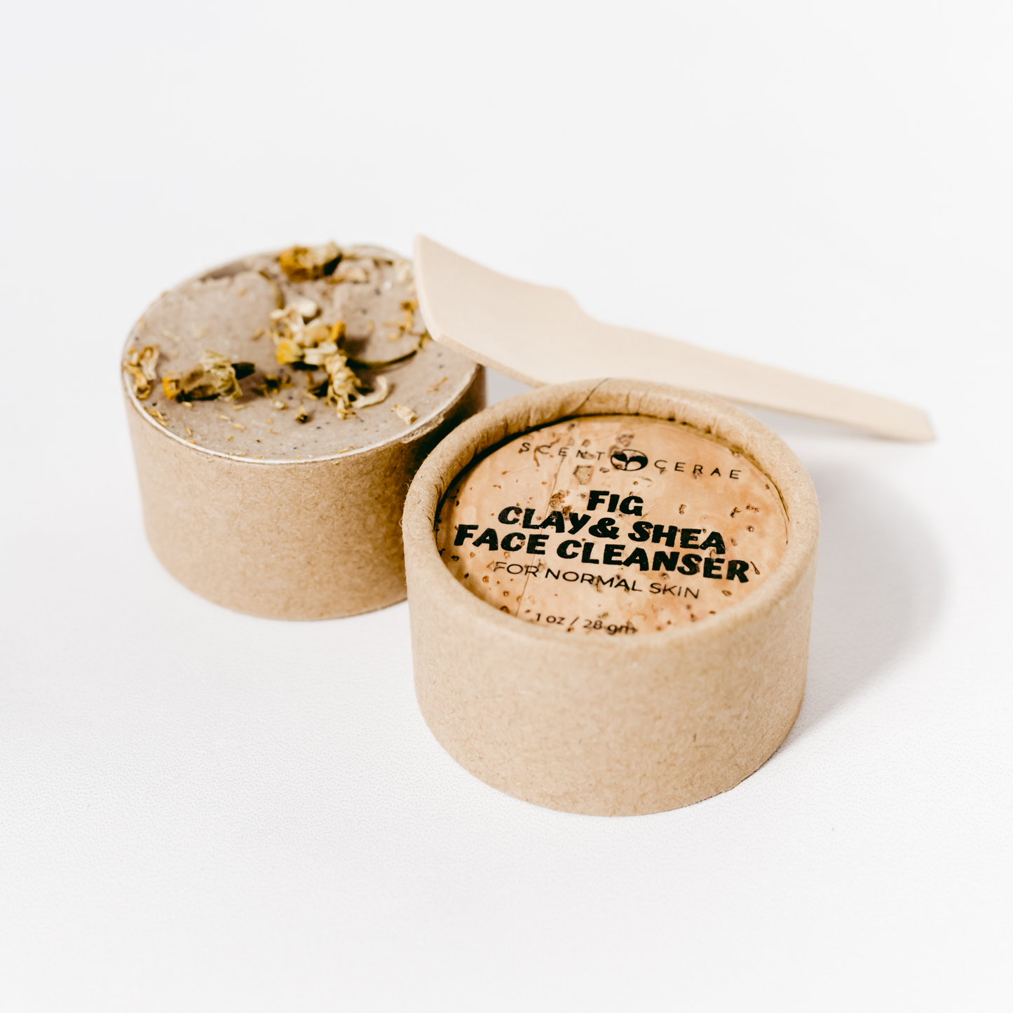 Clay & Shea All Natural Face Cleanser Jar + Spatula