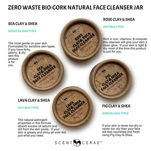 Clay & Shea All Natural Face Cleanser Jar + Spatula