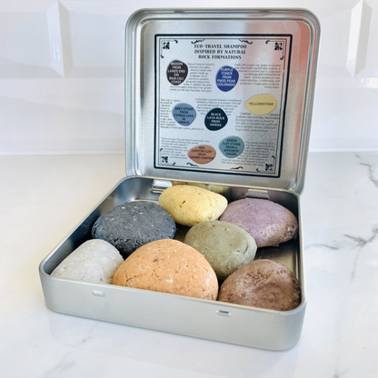 Hair Rocks Solid Shampoo and Conditioner Rocks + Leave-in Conditioner Gift Set