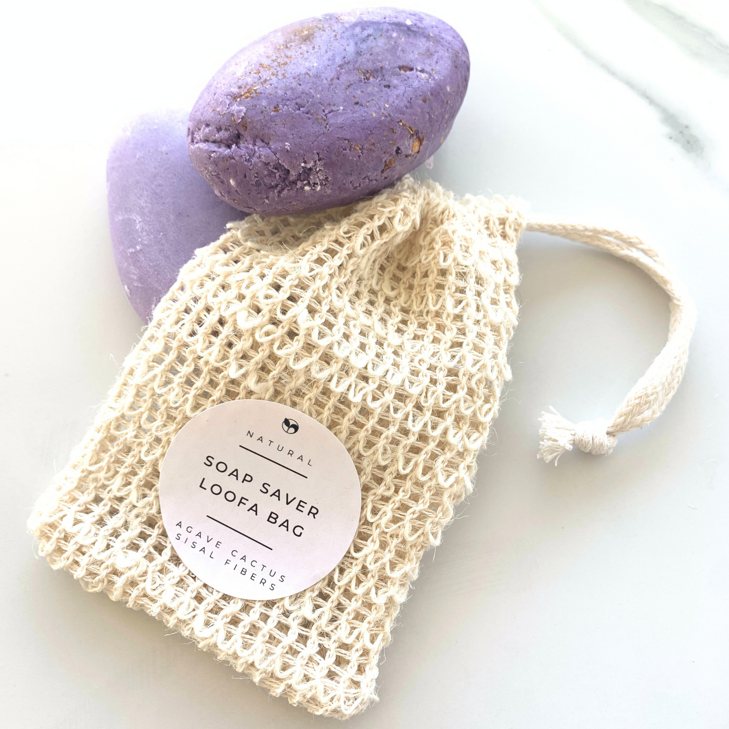 Soap Saver Loofa Bag made from 100% natural sisal fibers