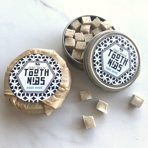 Tooth Nib Solid Toothpaste Tins and Refills